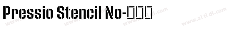 Pressio Stencil No字体转换 Pressio Stencil No字体转换